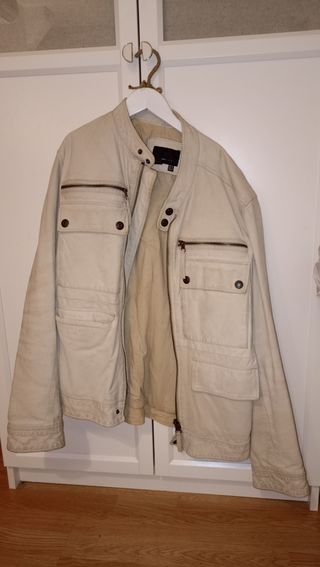 Cazadora Retro hombre zara( cuero o piel )