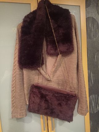 Jersey con bolso y bufanda talla Xl