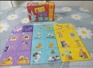 LOTE DE PUZZLES INFANTILES Y CONTRUCCIONES