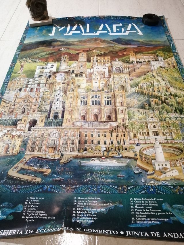 Cuatro pósters turismo Andalucía