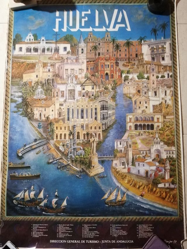 Cuatro pósters turismo Andalucía