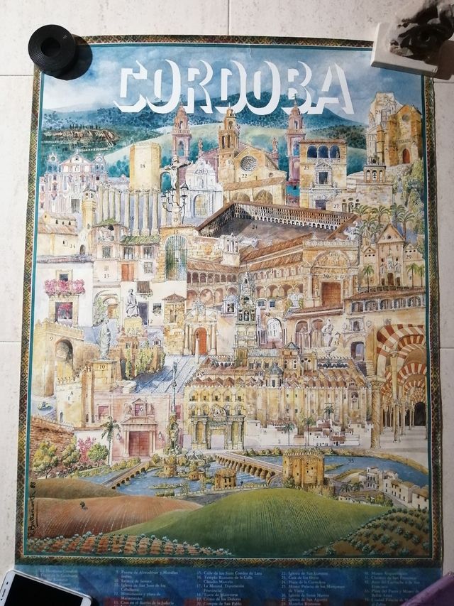 Cuatro pósters turismo Andalucía