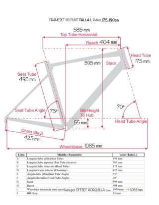 FRAMESET T.56 GRAVEL (1,75-1,90m) a ESTRENAR
