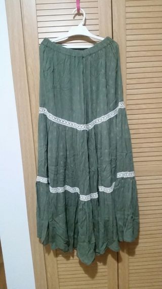 Falda pantalon larga vuelo