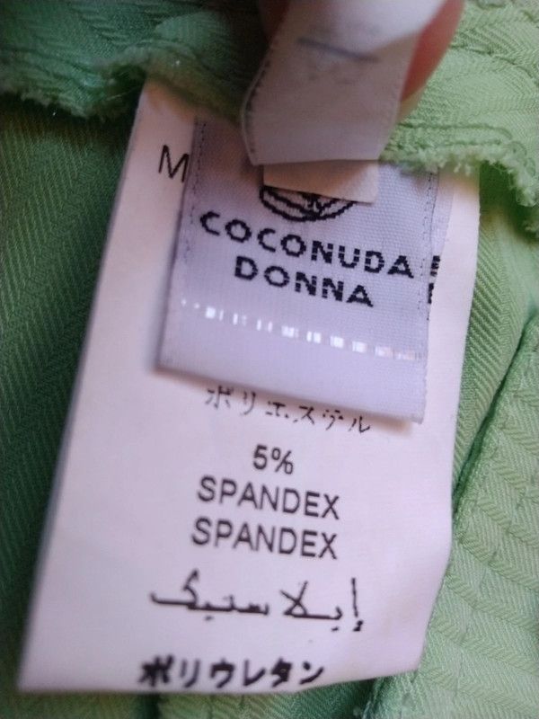 Pantaloni dritti verde pastello