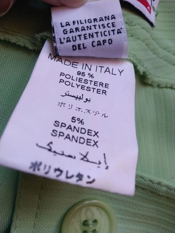 Pantaloni dritti verde pastello