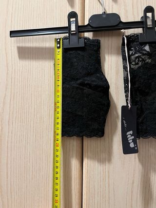 Guanti pizzo nero (taglia 3)