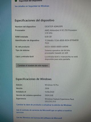 PC de Sobremesa W10