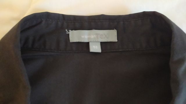 Camisa negra manga larga mujer tex t52