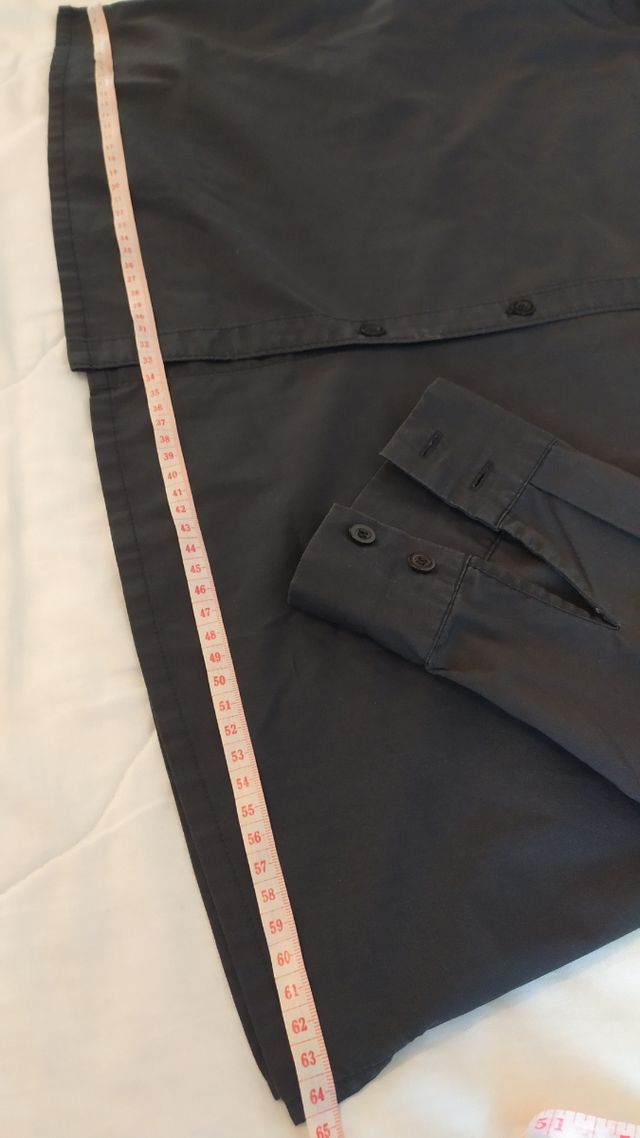 Camisa negra manga larga mujer tex t52