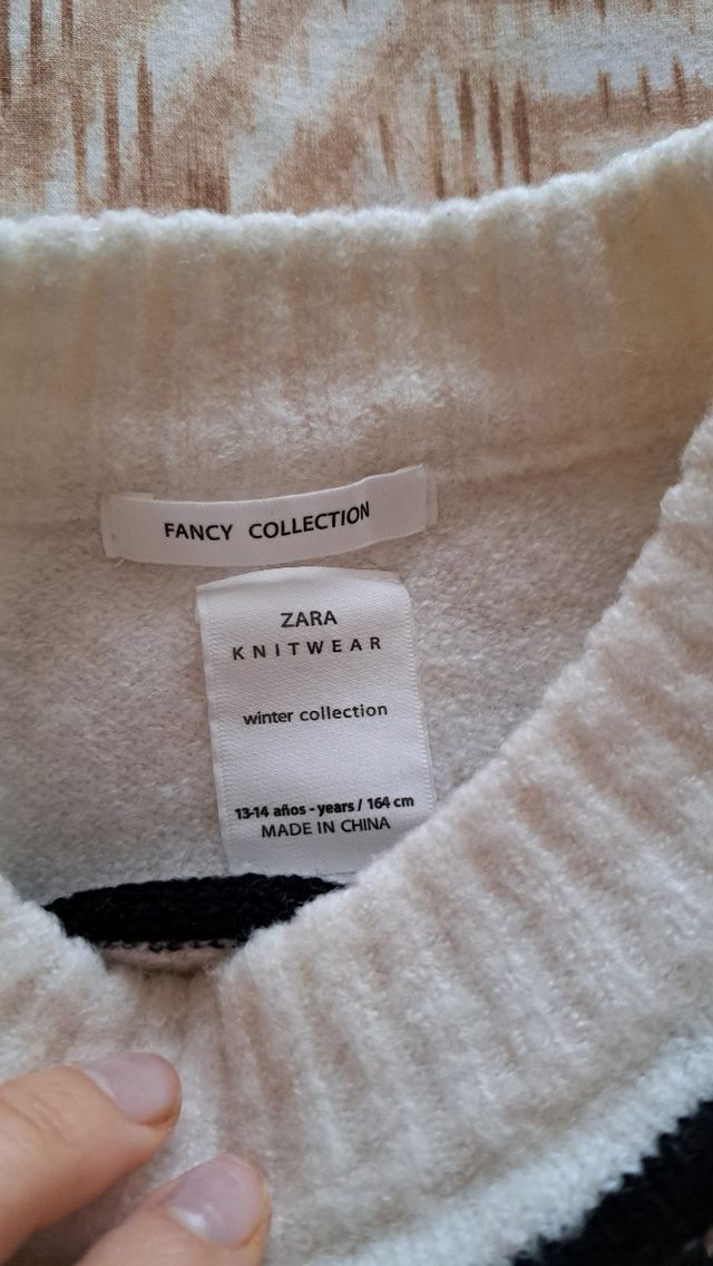 Jersey punto rayas y flores