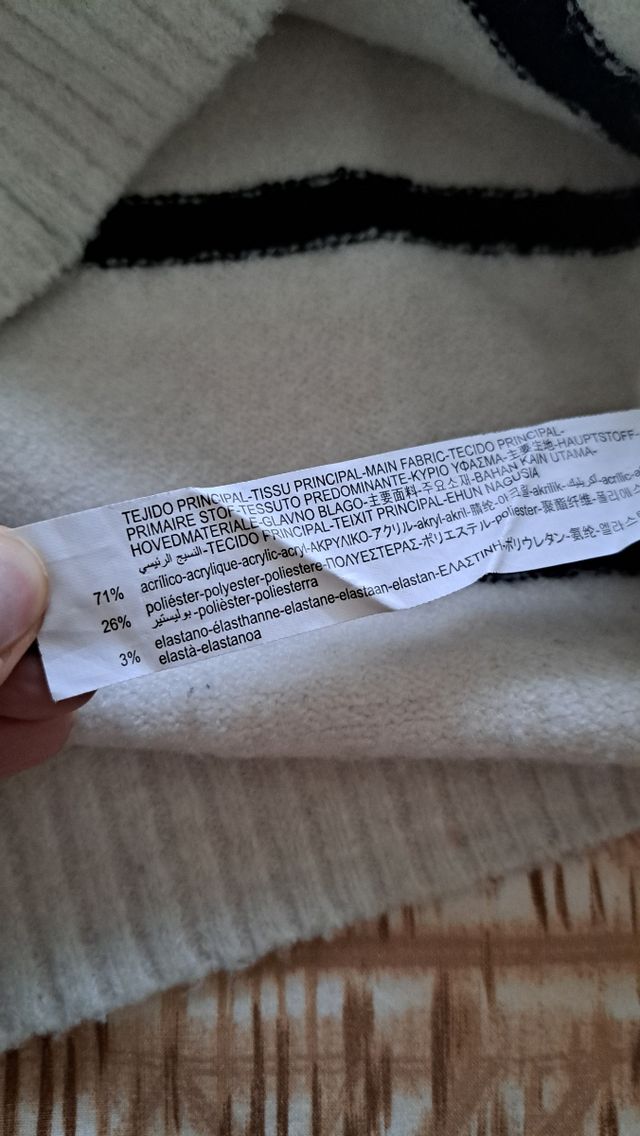 Jersey punto rayas y flores