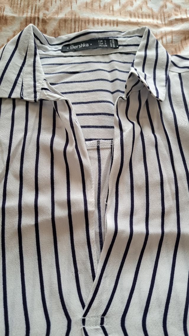 Blusa rayas azul marino