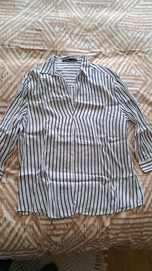 Blusa rayas azul marino