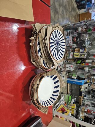 Oferta x lote vajilla + cubiertos+vasos