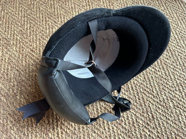 Casco Hípica Equitación Terciopelo Niño Niña