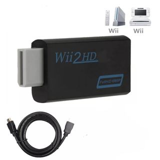 💥 ADAPTADOR Wii BLACK CON CABLE 
