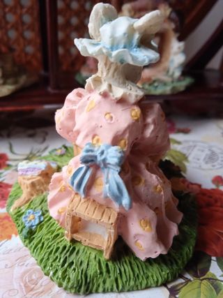 CHINA RATITA PRESUMIDA CON HIJO FIGURA COLECCIÓN