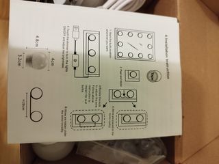 LED BALL LAMP / LUCES LED CAMERINO ESPEJO NUEVAS!!