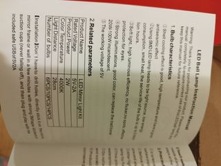 LED BALL LAMP / LUCES LED CAMERINO ESPEJO NUEVAS!!