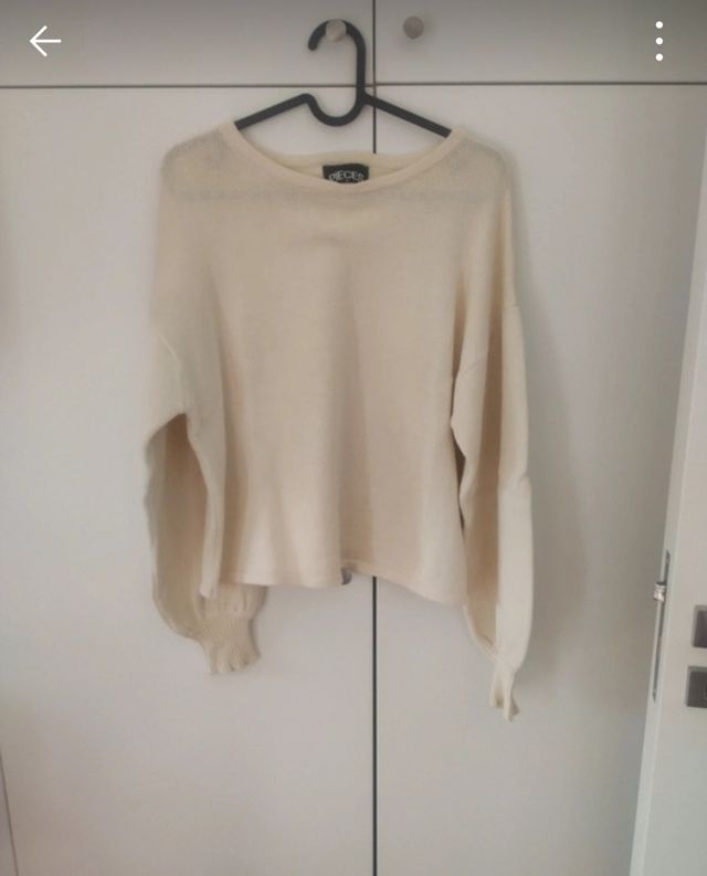 Maglioncino panna cotone donna M