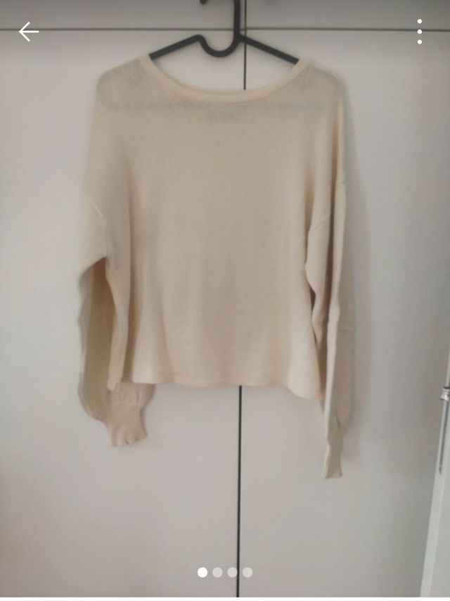 Maglioncino panna cotone donna M