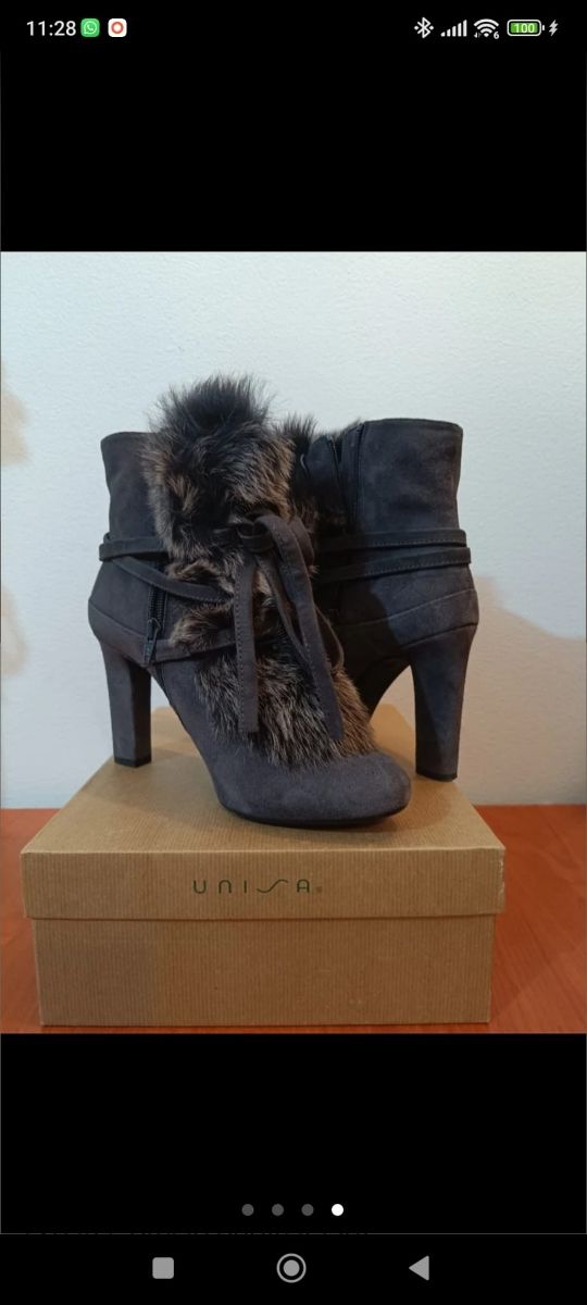 Botines grises Talla 40