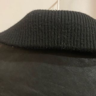 Cazadora cuero negra talla M