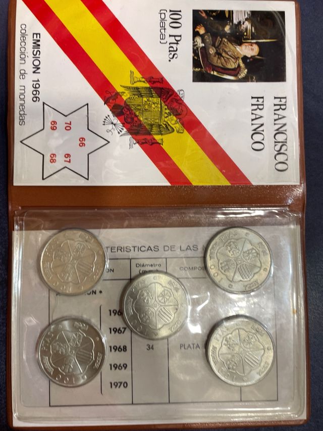 cartera 100 pesetas Francisco Franco 1966
