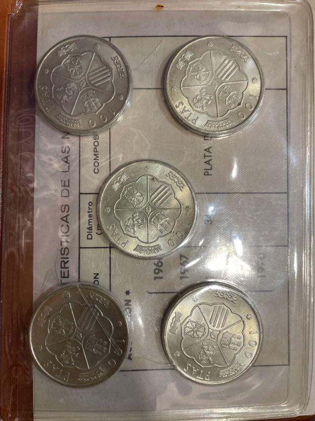 cartera 100 pesetas Francisco Franco 1966