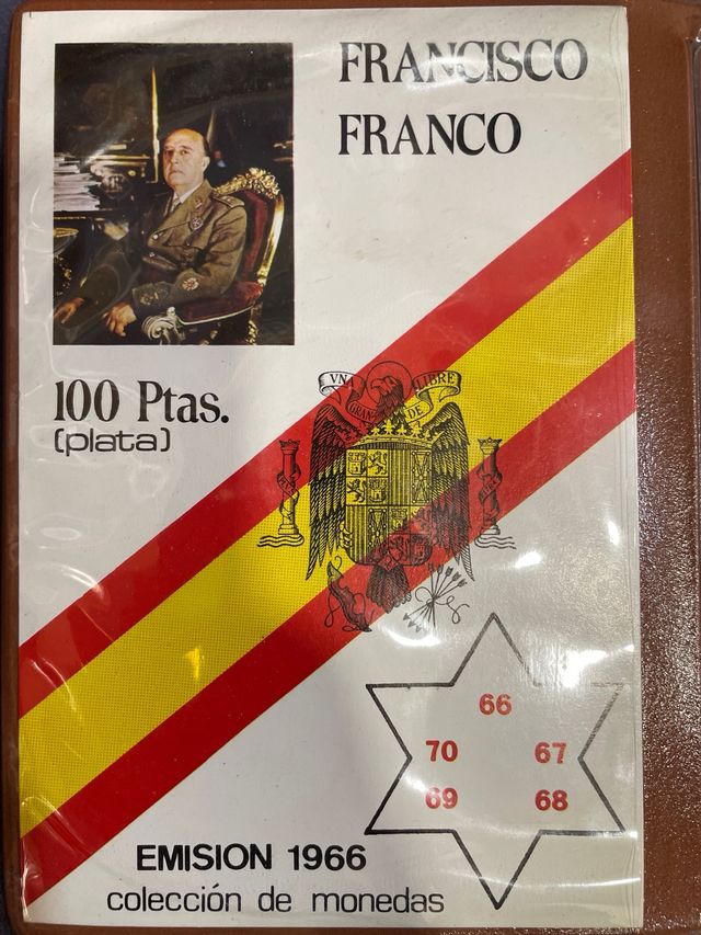 cartera 100 pesetas Francisco Franco 1966