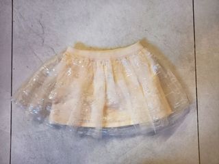 Gonna con tulle e strass