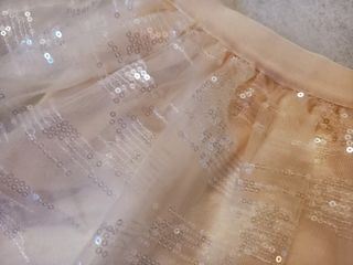 Gonna con tulle e strass