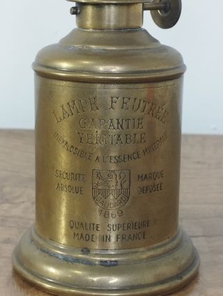 Antigua Lámpara Francesa de Gas Gaudard