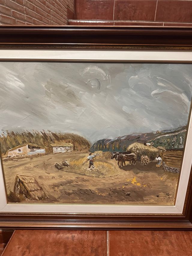 Cuadro pintado al oleo
