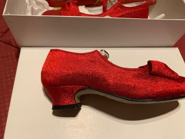 zapatos fallera rojo