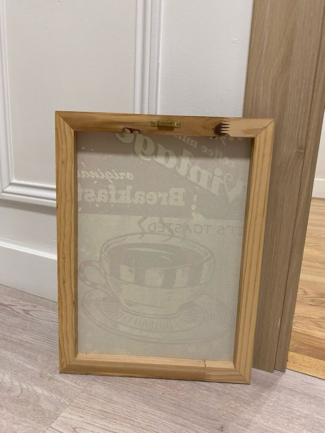 Cuadro lienzo Café vintage 30x40