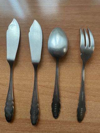 cubiertos alpaca vintage