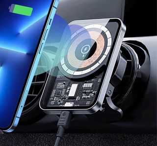 Caricatore magnetico da 15 W con supporto per auto