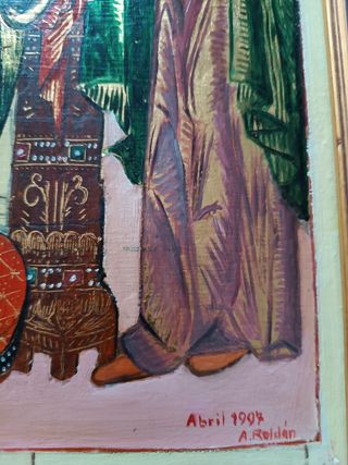 Icono oleo sobre tabla