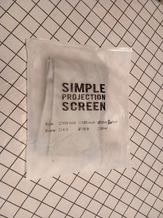Tela pantalla para proyector