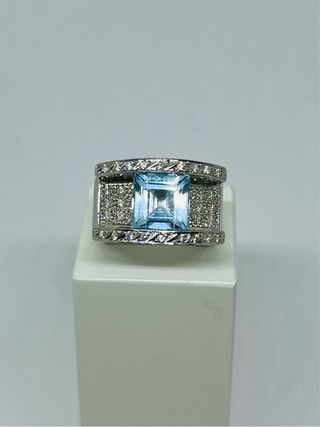 Anillo Oro Blanco 18K