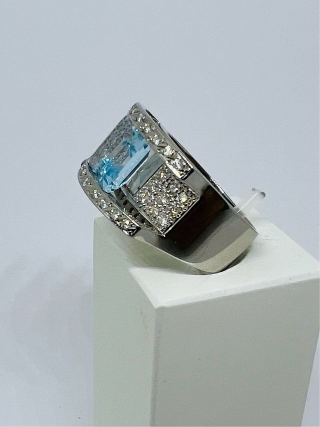 Anillo Oro Blanco 18K