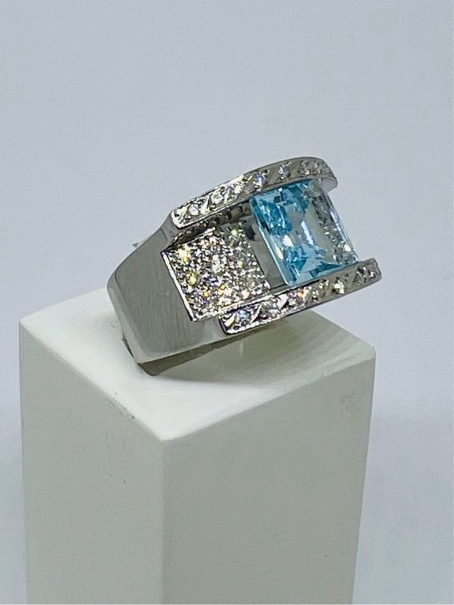 Anillo Oro Blanco 18K