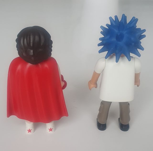 Playmobil boxeador y hooligan