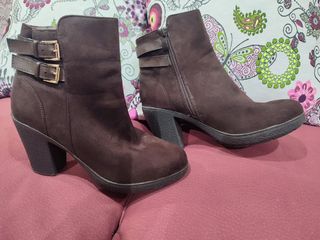  Sandalias Piel 37 Negras y🎁Las Naranja( 2 pares)