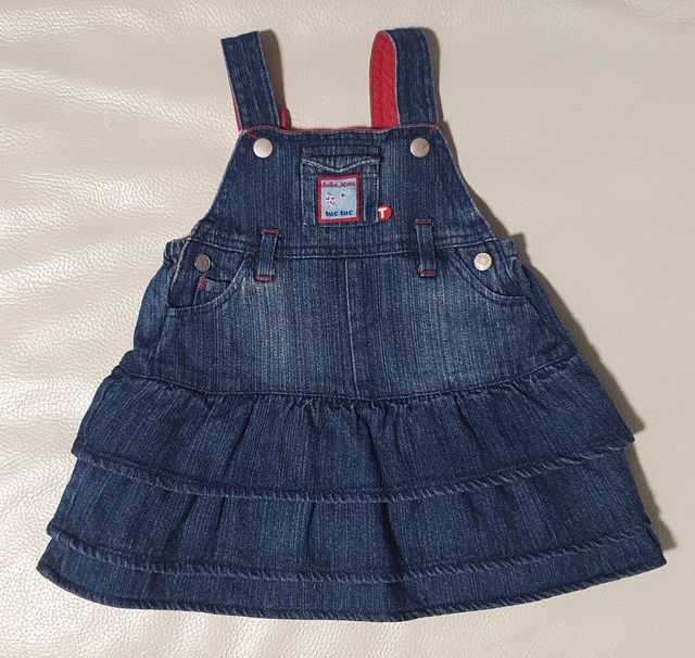 Lote 2 vestidos vaqueros 9-12 meses