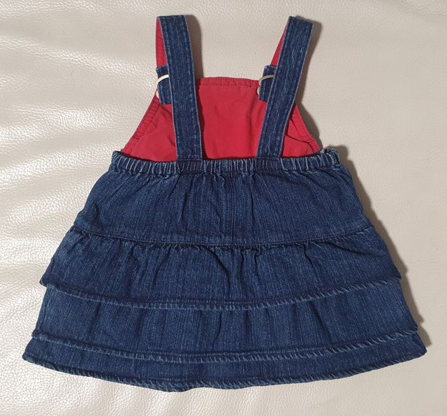 Lote 2 vestidos vaqueros 9-12 meses