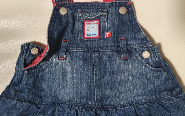 Lote 2 vestidos vaqueros 9-12 meses