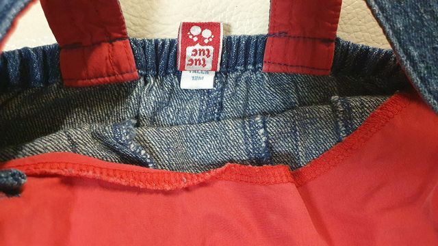 Lote 2 vestidos vaqueros 9-12 meses